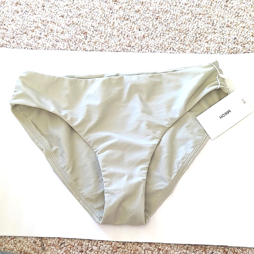 NWT MIKOH Swim Bottoms, mint green.   Size XL